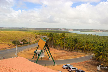 Roteiro - Mirante do Gunga - Vista para os coqueirais e a Lagoa do Roteiro
